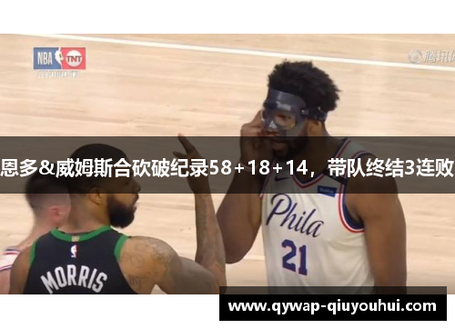 恩多&威姆斯合砍破纪录58+18+14,带队终结3连败 恩多&威姆斯合砍破纪录58+18+14,带队终结3连败
